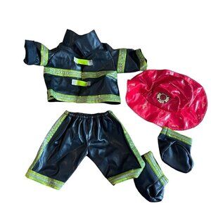 Pawsenclaws For Build A Bear Outfit Firefighter Hat Boots Reflective Clothes
